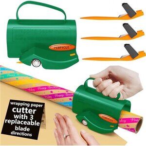 3 Pcs Wrapping Paper‎ Roll Cutter Tool Replaceable Blade Kit Gift Wrapping